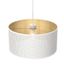 Luster na lanku LOFT SHADE 1xE27/60W/230V pr. 40 cm biela/zlatá