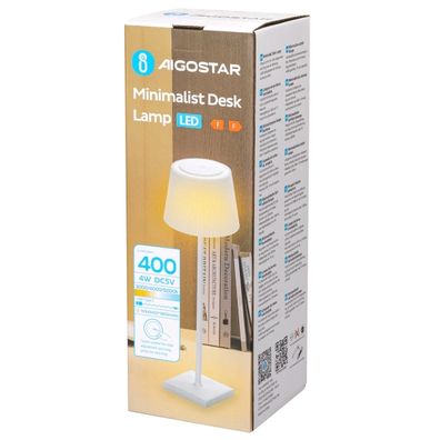 Aigostar - LED Vonkajšia stmievateľná nabíjacia lampa LED/4W/5V 3600mAh biela IP54