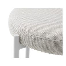 Krémová kovová stolička Pelican – Unique Furniture