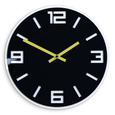 ModernClock Nástenné hodiny Dixon čierne