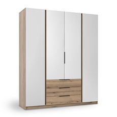 Šatníková skriňa so zrkadlom Kaja 4 3S 200x239x62 - dub