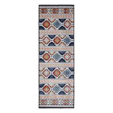 Flair Rugs , Behúň Plaza Aster Navy – na von aj na doma, 80x230, viacfarebná, chodba / predsieň