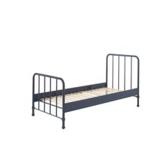 Tmavomodrá kovová detská posteľ 90x200 cm BRONXX – Vipack