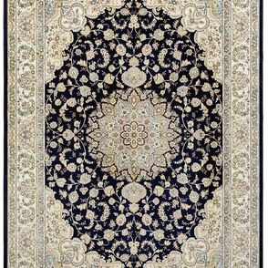 Nouristan - Hanse Home koberce Kusový koberec Naveh 104378 darkblue / Cream - 135x195 cm