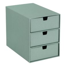 Zelený kartónový organizér do zásuvky Ingrid Canvas Paper Laminate – Bigso