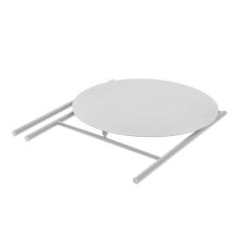 Biely kovový okrúhly jedálenský stôl ø 70 cm Disc – Zone