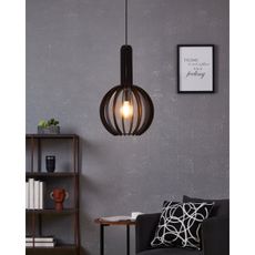 Eglo 900153 - Luster na lanku VELASCO 1xE27/40W/230V pr. 31 cm čierna