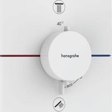 Vaňová batéria Hansgrohe ShowerSelect Comfort E bez podomietkového telesa matná biela 15578700