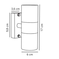 Nordlux - Vonkajšie nástenné svietidlo TIN 2xGU10/35W/230V IP54