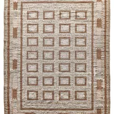 Diamond Carpets koberce Ručne viazaný kusový koberec Guggenheim DESP P81 Brown Natural - 80x150 cm