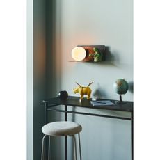 Nordlux - Nástenné svietidlo s poličkou LILIBETH 1xE14/25W/230V čierna