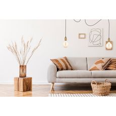 Luster na lanku MIROS 2xE27/60W/230V pavúk čierna/zlatá