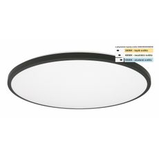Top Light - LED Kúpeľ. stropné svietidlo ONYX LED/24W/230V IP44 pr. 39 cm čierna