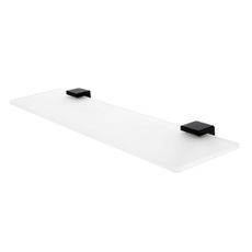 Nimco Kibo - Polička, dĺžka 60 cm, matné sklo/čierny mat Ki-14091B-60-90