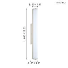 Eglo 94716 - LED Kúpeľňové svietidlo CALNOVA 1xLED/16W/230V IP44
