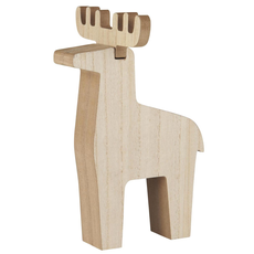 IB Laursen Drevený sob REINDEER RUDOLF STANDING - viac veľkostí Veľkosť: M