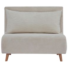 MID.YOU ROZKLADACIE KRESLO, textil, krémová