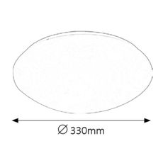 Rabalux 3438 - LED kúpeľňové stropné svietidlo LUCAS LED/18W/230V