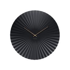 Hodiny v čiernej farbe Karlsson Sensu, ⌀ 50 cm