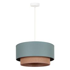 Duolla - Luster na lanku BOHO 1xE27/15W/230V pr. 45 cm zelená/hnedá