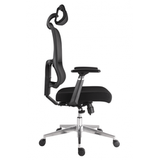 Kancelárska ergonomická stolička Neoseat BROOKE — čierna, nosnosť 150 kg
