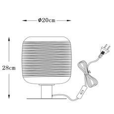 Lucide 70583/01/11 - Stolná lampa ERYN 1xE27/60W/230V