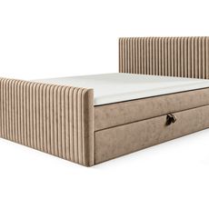 Wilsondo Čalúnená boxspring manželská posteľ Polaris - béžová Rozmer: 160
