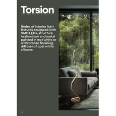 Redo 01-1792 - LED Stropné svietidlo TORSION LED/30W/230V bronz