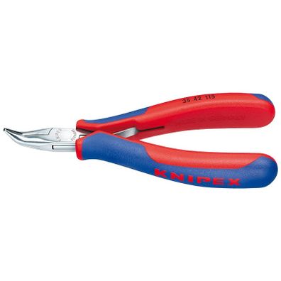Zahnuté polkruhové kliešte 115 mm Knipex pre elektroniku - 3542115