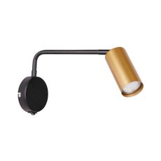 Kovové nástenné svietidlo v čierno-zlatej farbe Tina - Candellux Lighting