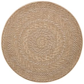 NORTHRUGS - Hanse Home koberce Kusový koberec Forest 103998 Beige / Brown – na von aj na doma - 160x160 (priemer) kruh cm