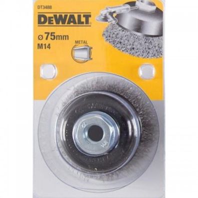 Drôtená kefová doska s vlnitým drôtom dĺžka 23 mm priemer 75 mm pre uhlovú brúsku DeWALT DT3488