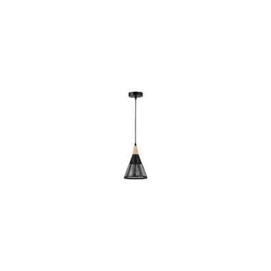 Luster na lanku HIRA 1xE27/60W/230V pr. 18 cm čierna
