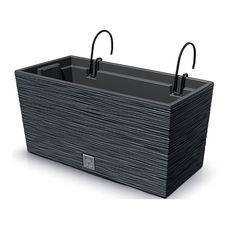 NABBI DFC400W plastový balkónový kvetináč 39,5 cm antracit