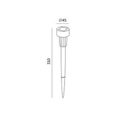 SADA 10x LED solárna lampa LED/0,06W/1,2V 6000K IP44 40 mAh