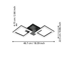 Eglo 900315 - LED Stmievateľné stropné svietidlo PARANDAY-Z LED/15,5W/230V