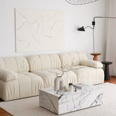 Nadčasová trojmiestna pohovka Uniqsofa - biela