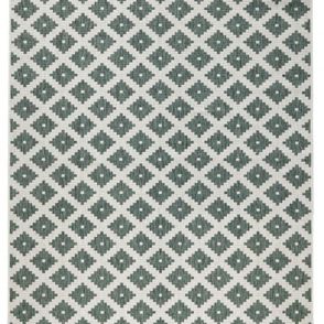 NORTHRUGS - Hanse Home koberce Kusový koberec Twin-Wendeteppiche 103125 grün creme – na von aj na doma - 80x150 cm