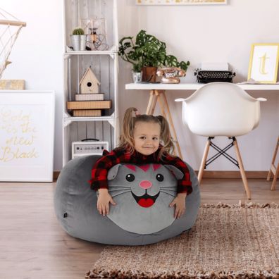 KONDELA Baby Typ 1 sedací vak sivá