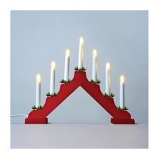 LED Vianočný svietnik 7xLED/0,2W/230V