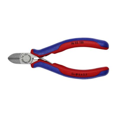 Bočné frézy pre elektromechaniku 125 mm KNIPEX 76 22 125 - leštená hlava, viaczložkové puzdrá