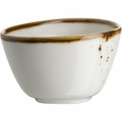 Mäser Oválná miska Pintar White hnedé bodky 7 x 6cm, S