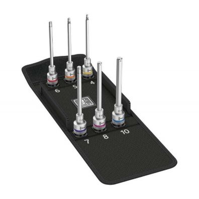 Wera 004210 Zyklop 1/2" nástrčný nadstavec 8740 C HF 2 s funkciou držania (sada 6 kusov 40 mm)