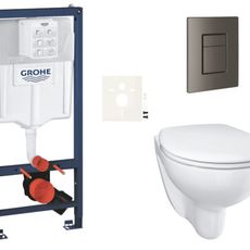 Závesný wc set do ľahkých stien / predstenová montáž Grohe Bau Ceramic SIKOGRSBAUSCAL0