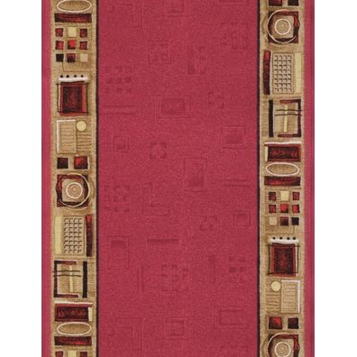 Associated Weavers , Protišmykový behúň na mieru Jena 10, šíre 120 cm, červená, chodba / predsieň