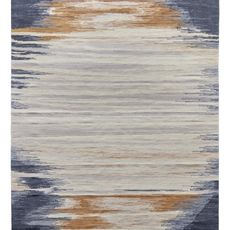 Diamond Carpets India Ručne viazaný kusový koberec Ombre Paris DESP HL64 Ivory Charcoal - 80x150 cm