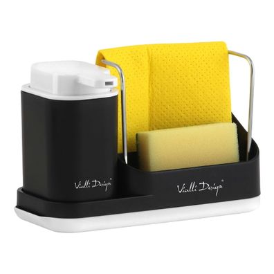 Čierna súprava na umývanie riadu Vialli Design