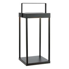Čierny vonkajší solárny LED lampáš na USB (výška 42 cm) Pure – Markslöjd