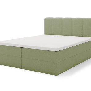 Čalúnená boxspring posteľ Silco - olivová Rozmer: 140x200