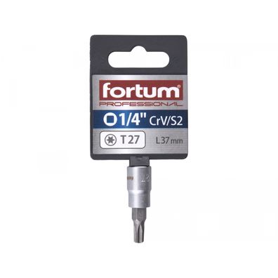Hlavice zástrčná TORX, 1/4", TX 27, L 37mm, CrV/S2